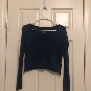 Navy blue plain long sleeve